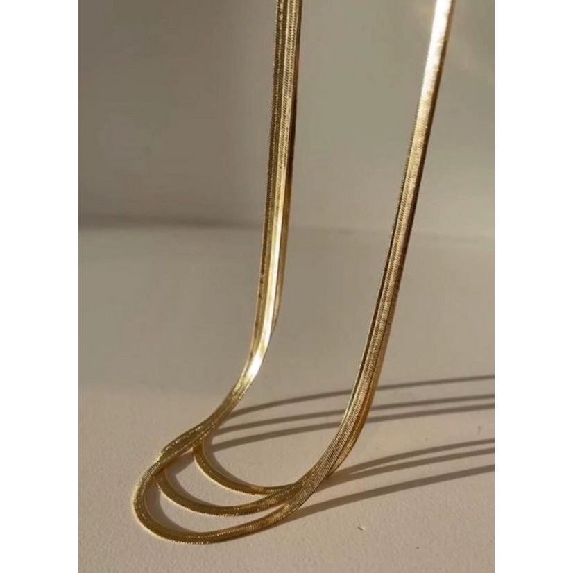 Klassieke unisex ketting met visgraatmotief – 5 mm
