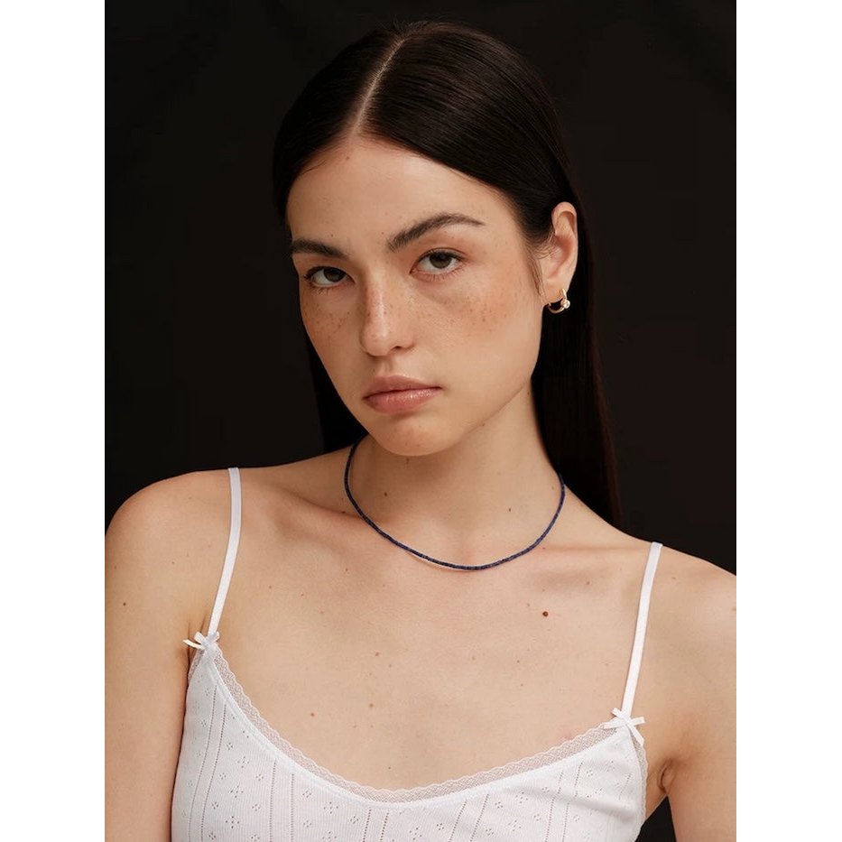 Ultraslanke Lapis Lazuli ketting