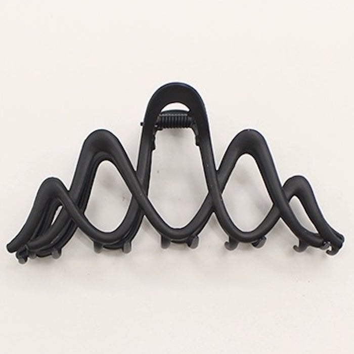 Sculpturale dubbele golf grote klauw haarclip