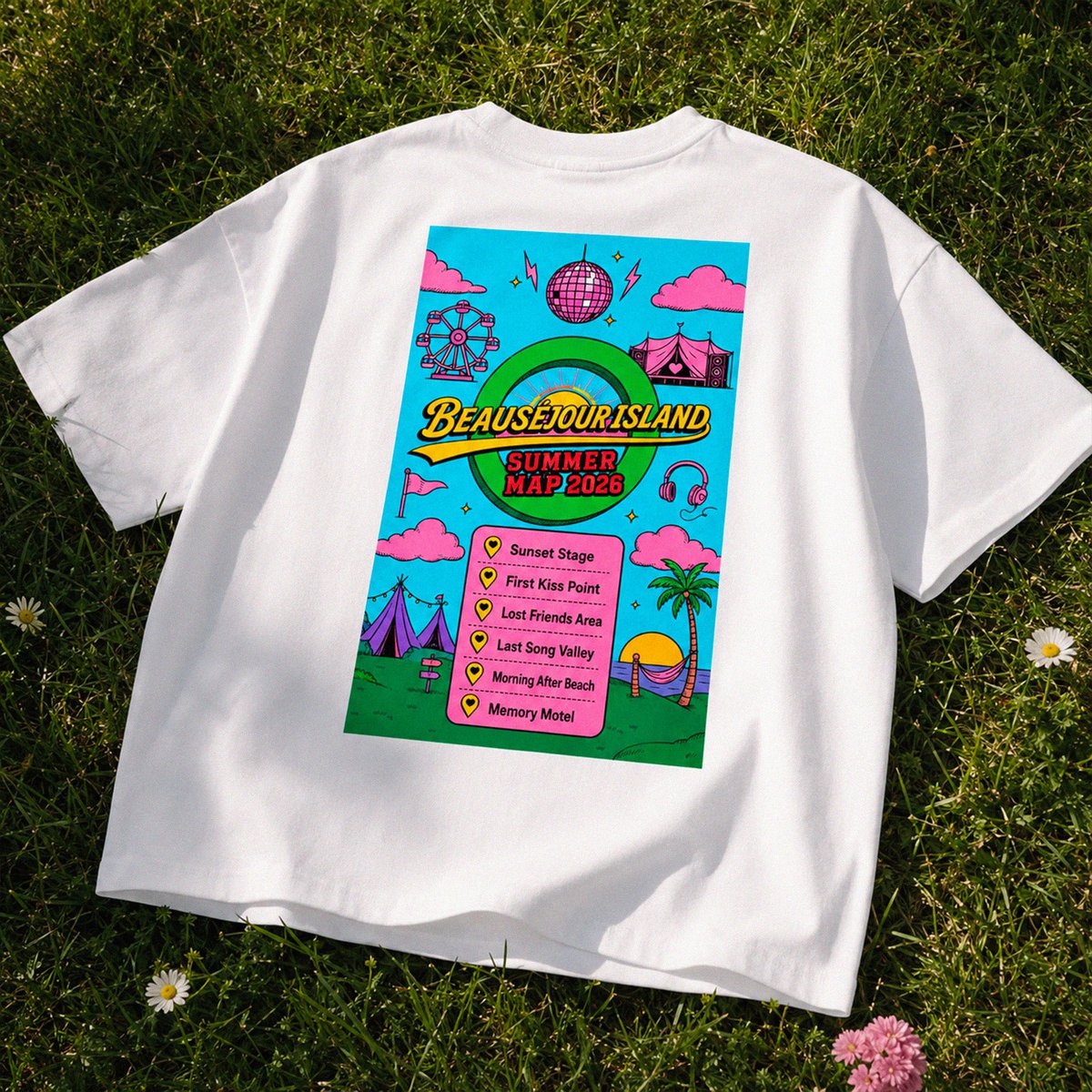T-shirt Boxy Zomerkaart 2026