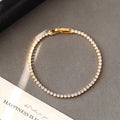 Tijdloze tennisarmband met diamantlook
