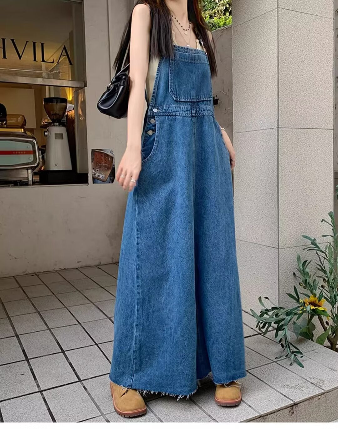 Mira Denim Maxi Dress