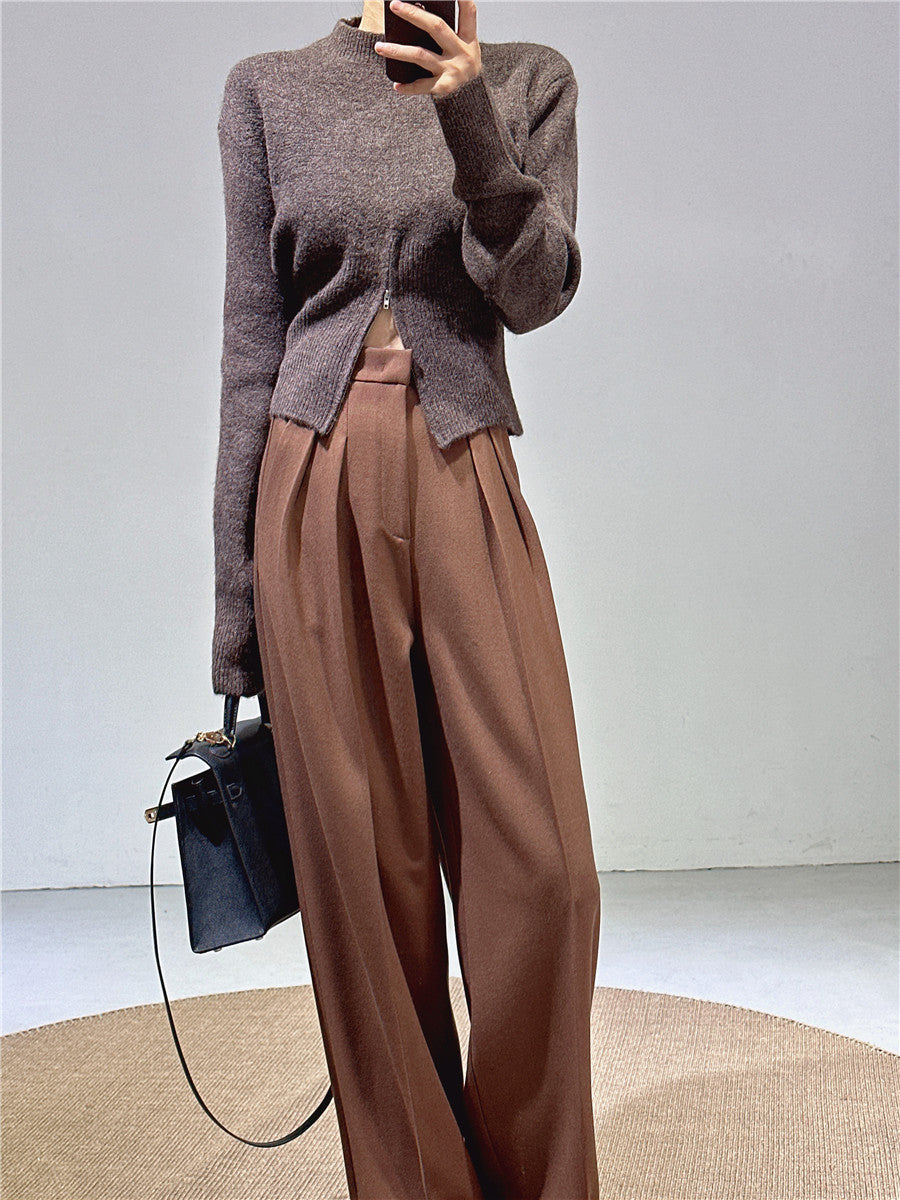 Camille Wide-Leg Tailored Trousers