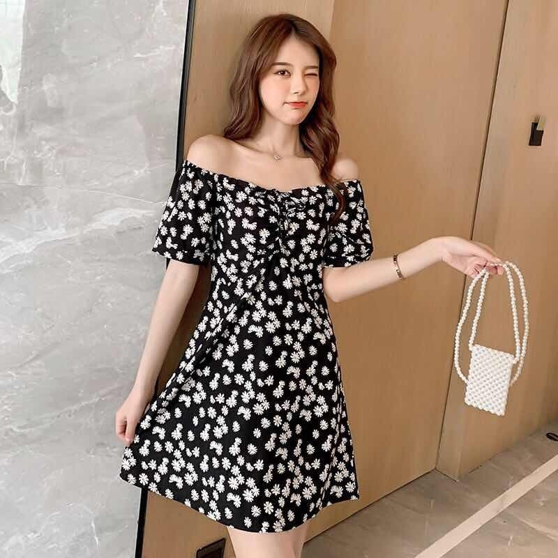 Elena Floral Off-Shoulder Dress
