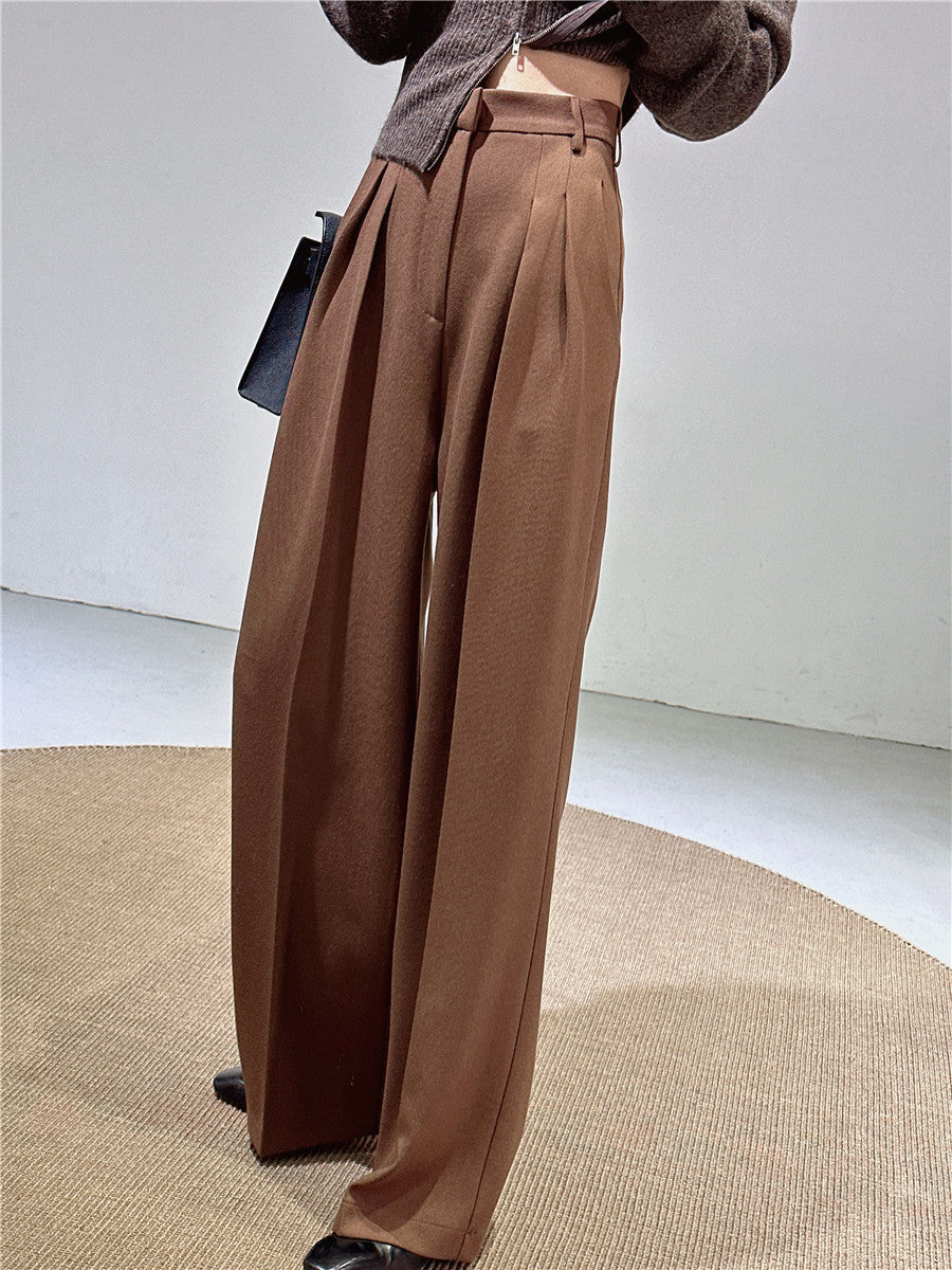 Camille Wide-Leg Tailored Trousers