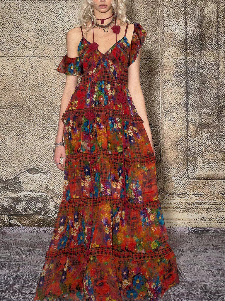 Elara Floral Maxi Dress