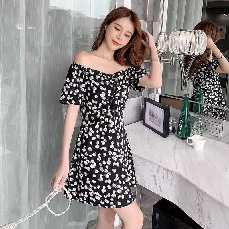 Elena Floral Off-Shoulder Dress
