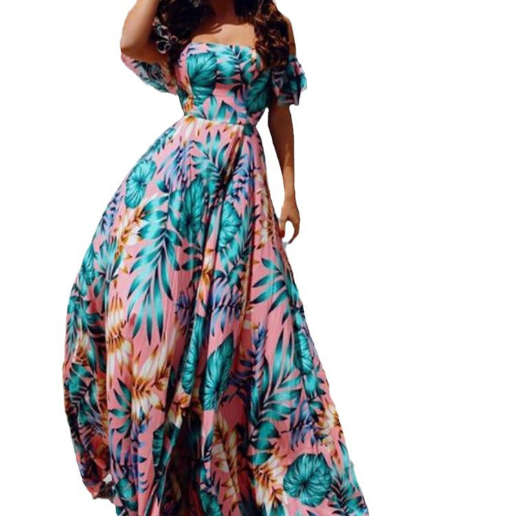 Sienna Strapless Print Dress