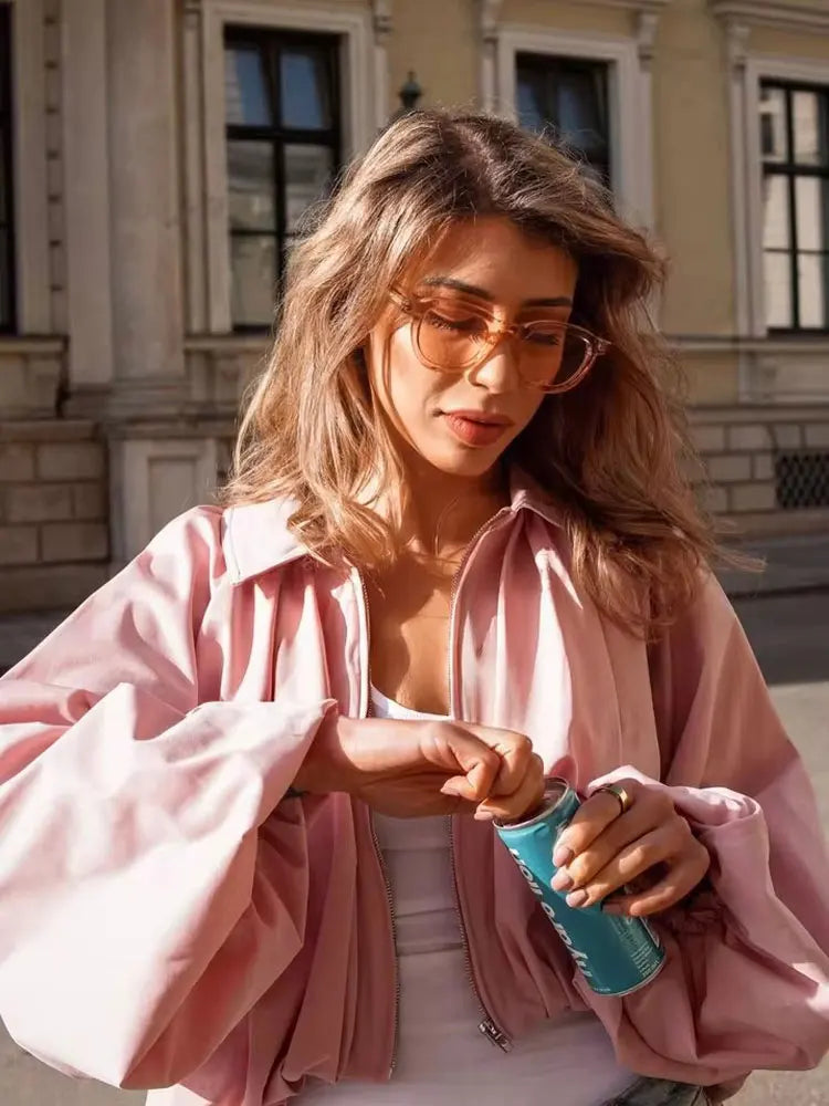 Nova Blush Bomber Jacket