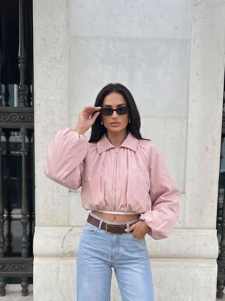 Nova Blush Bomber Jacket