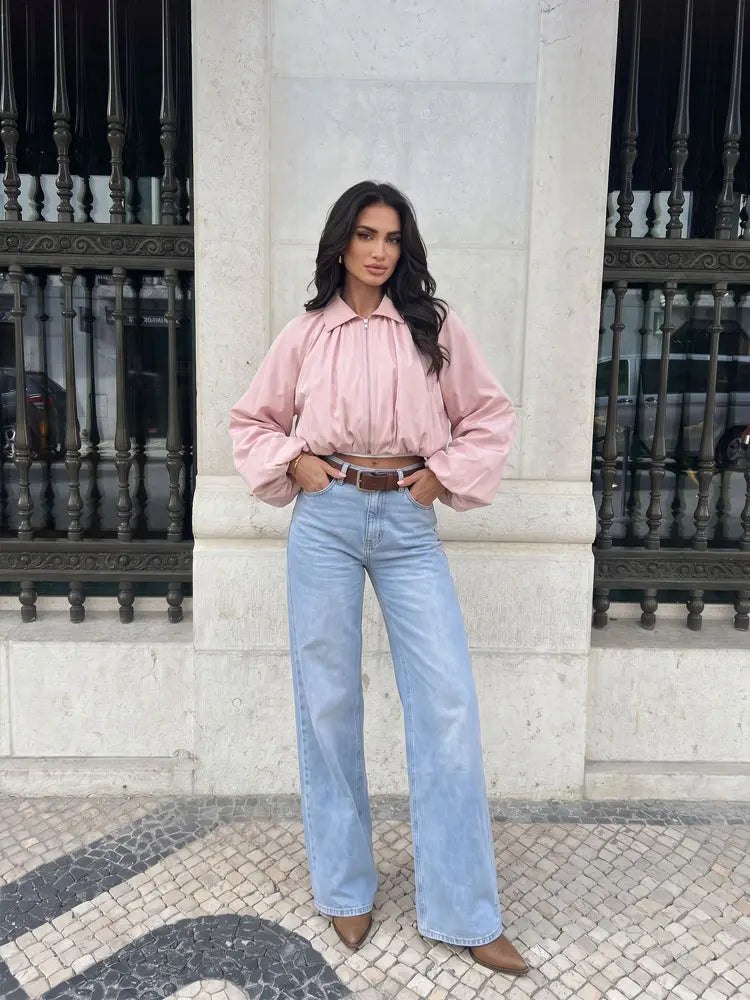 Nova Blush Bomber Jacket
