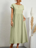 Luna Linen Maxi Dress