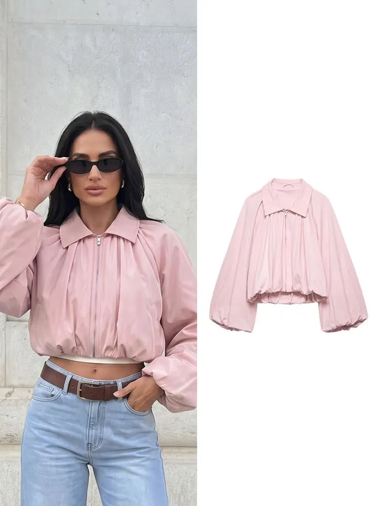 Nova Blush Bomber Jacket