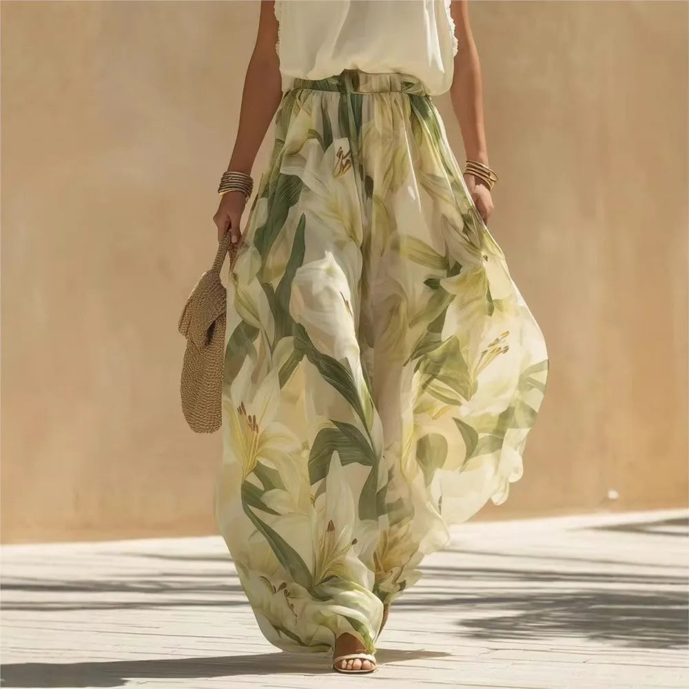 Luna Botanical Maxi Dress