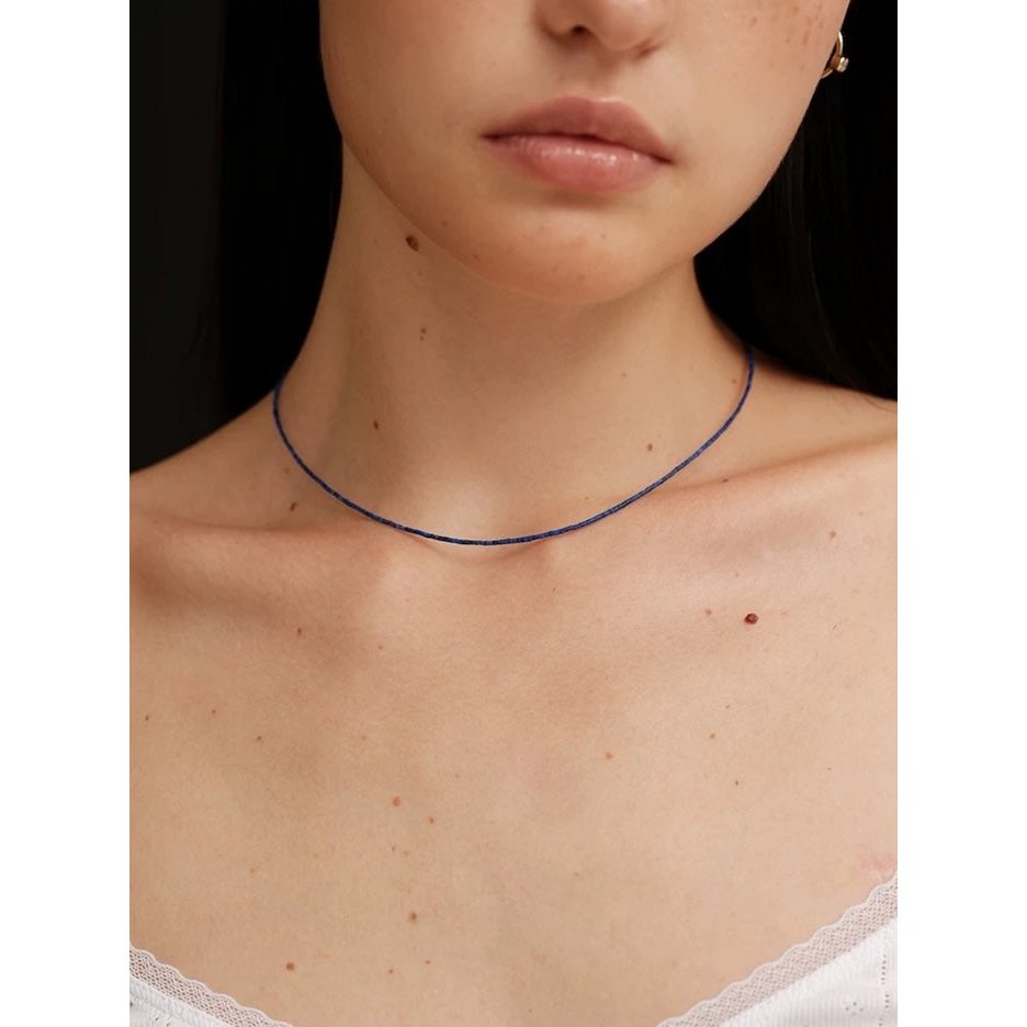 Ultraslanke Lapis Lazuli ketting
