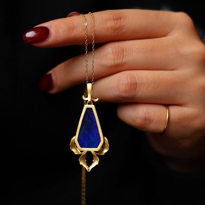 Koninklijk wapen Lapis Lazuli hanger ketting