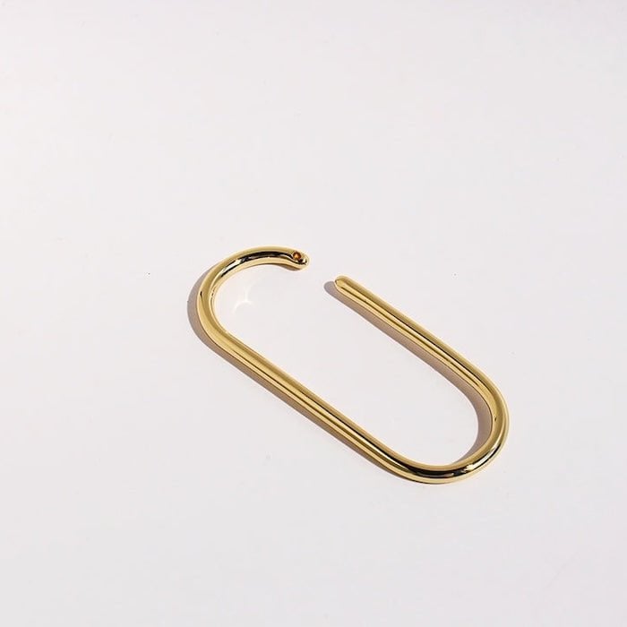 Minimalistische U-vormige oormanchet uit één stuk