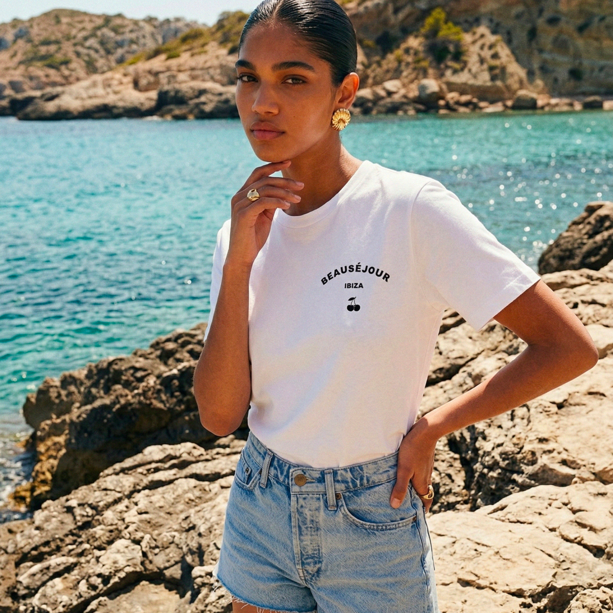 T-Shirt Ibiza wit