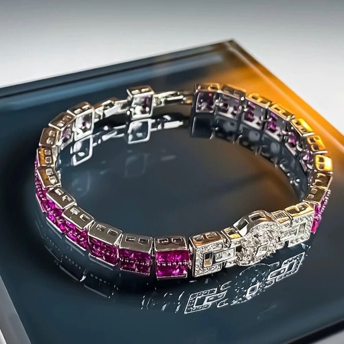 Elegante Ruby Line verstelbare armband