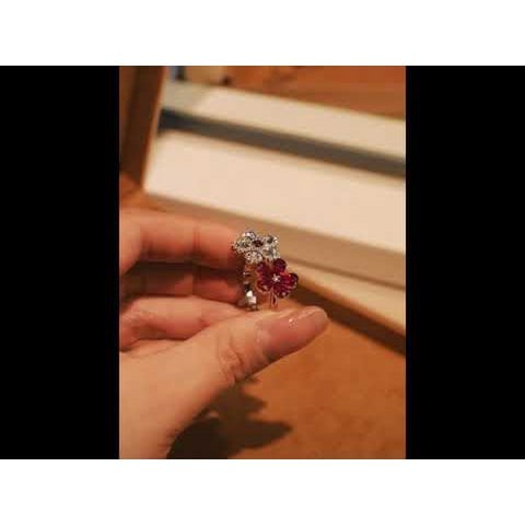 Ruby pruimenbloesem cocktailring