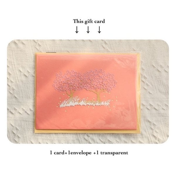 Kersenbloesem liefde 3D pop-upkaart