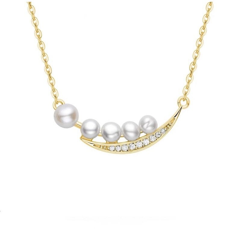Elegante glimlach parelketting