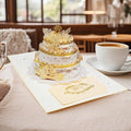 3D-verjaardagskaart - Luxe Lace Cake-ontwerp