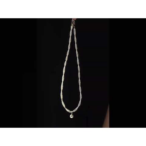 Dubbele streng parel kralen ketting