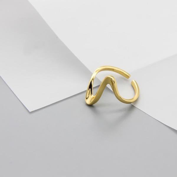 Minimalistische hartslaggolfring