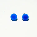 Opvallende blauwe onyx ronde oorstekers