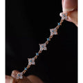 Turquoise klaver Sparkle armband