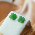 Lucky Clover Tian Jade oorstekers