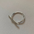 Minimalistische knoopring – 925 sterling zilver