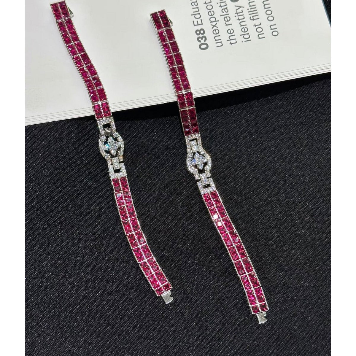 Elegante Ruby Line verstelbare armband