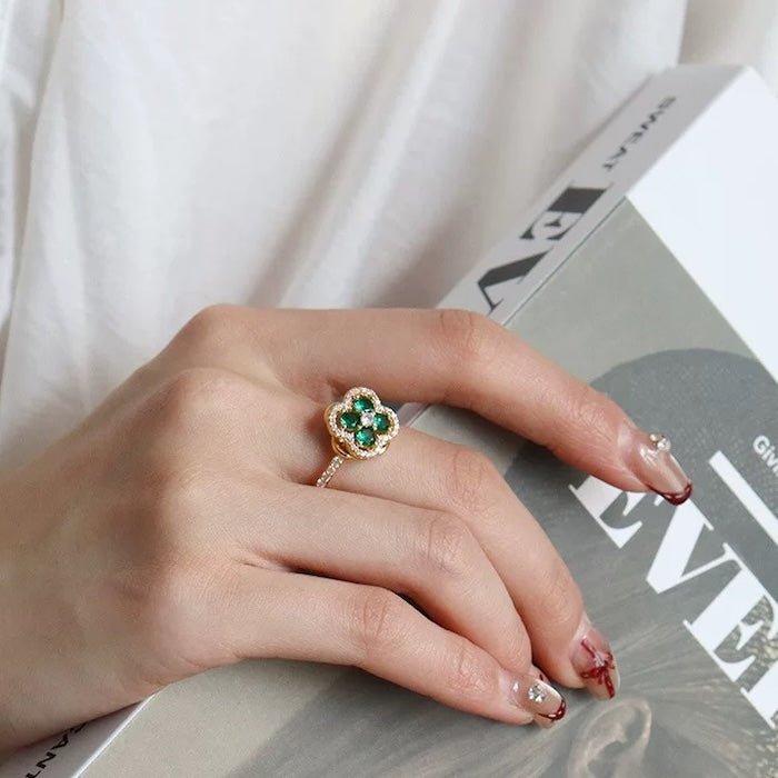 Turning Clover-sieradenset – Lucky Four Leaf-ontwerp