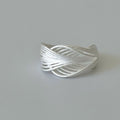 Verweven Sterling zilveren ring