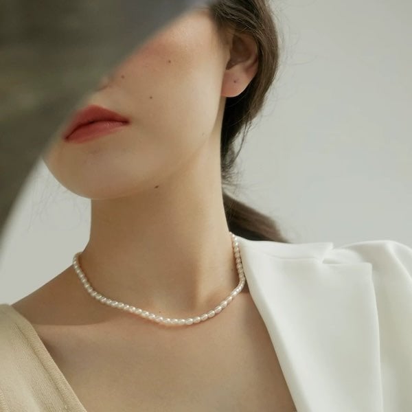 Tijdloze parel Toggle ketting