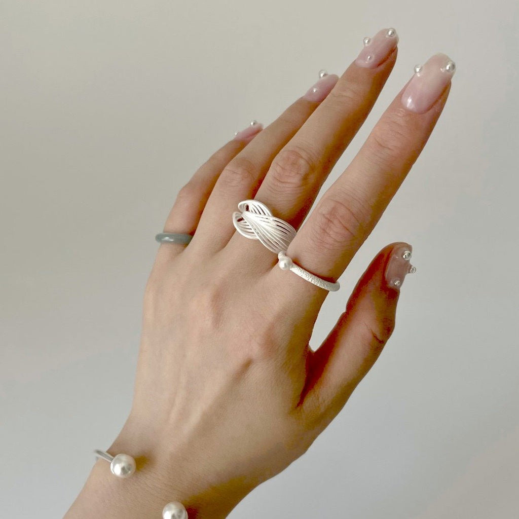 Verweven Sterling zilveren ring