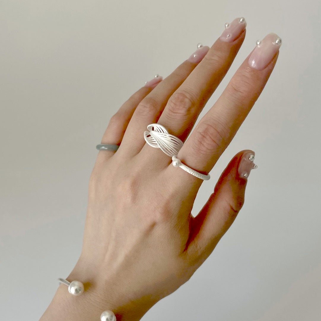 Verweven Sterling zilveren ring