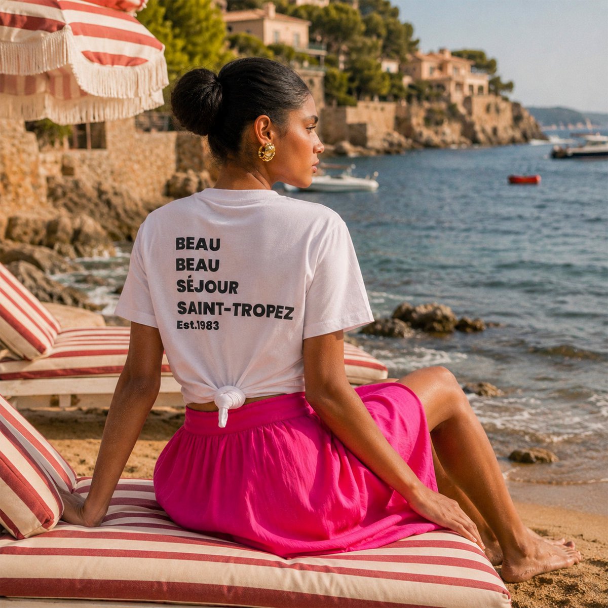Prachtig Saint-Tropez dames T-shirt