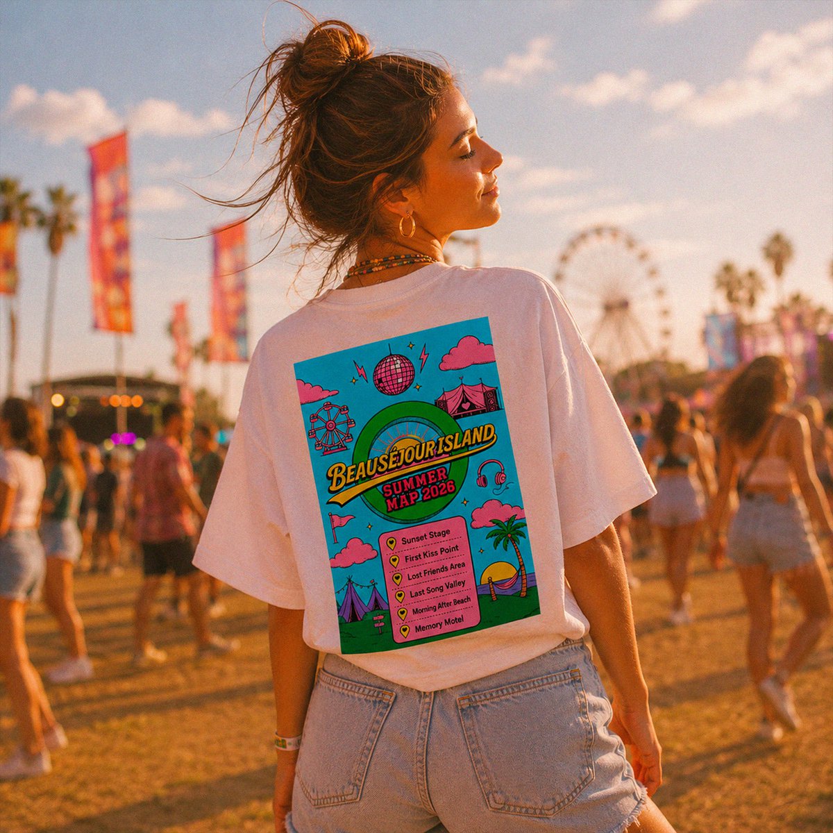 T-shirt Boxy Zomerkaart 2026