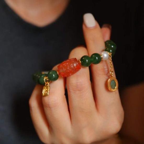 Tibetaanse totem Tian Jade armband
