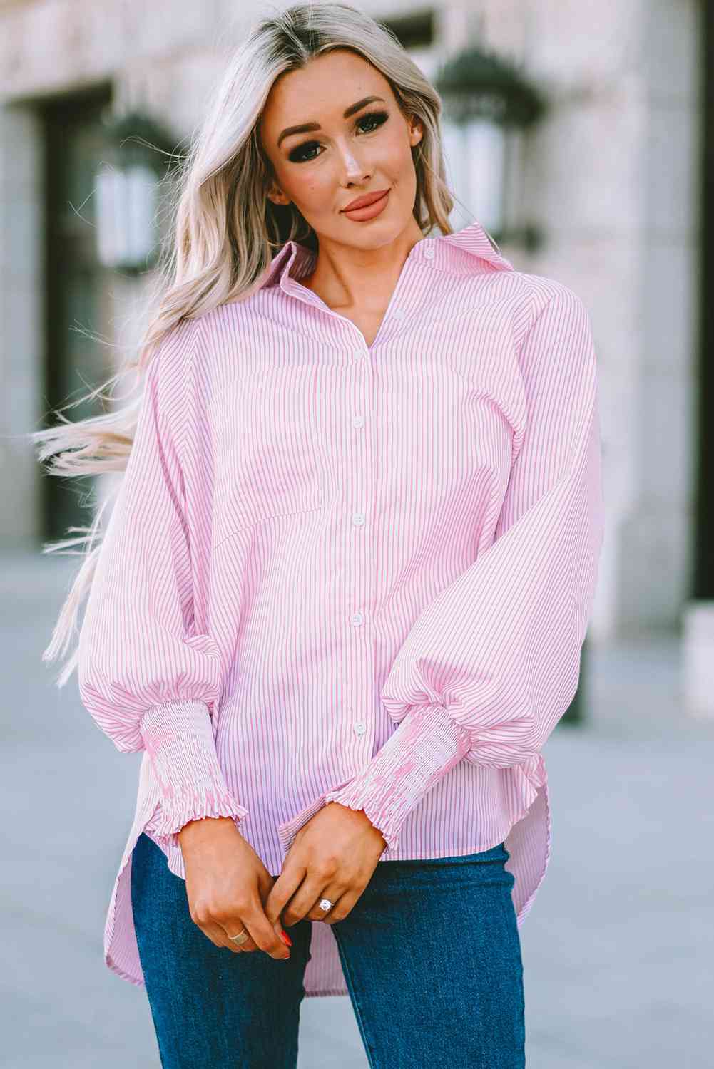 Fernanda Lantern Sleeve Shirt-5
