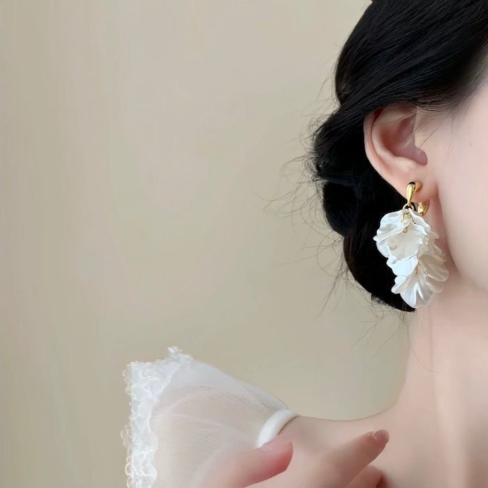 Elegante zeemeerminstaart statement oorbellen