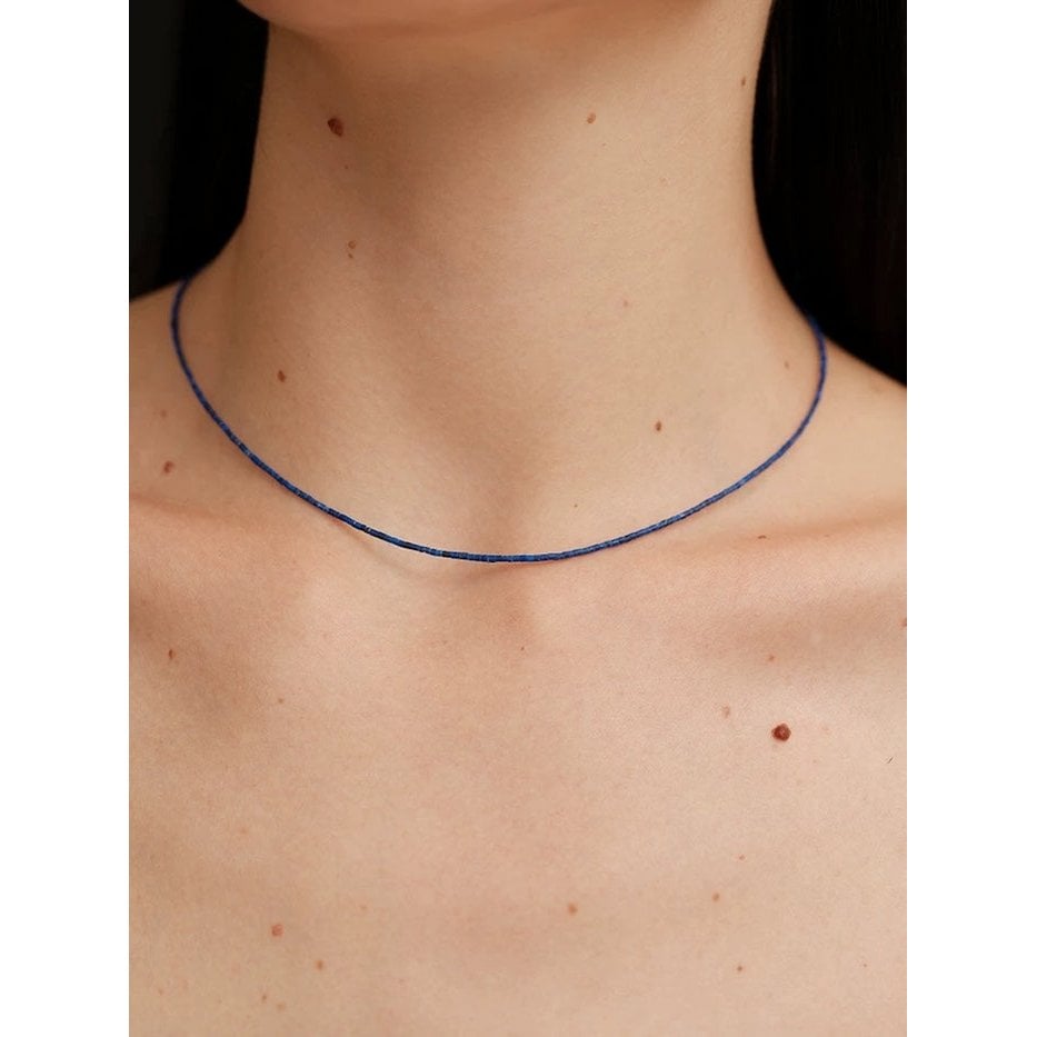 Ultraslanke Lapis Lazuli ketting