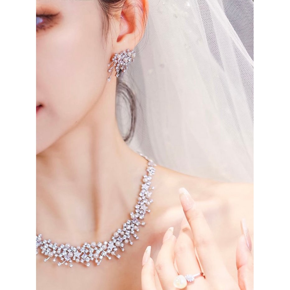 Starlight parel bruids sieraden set
