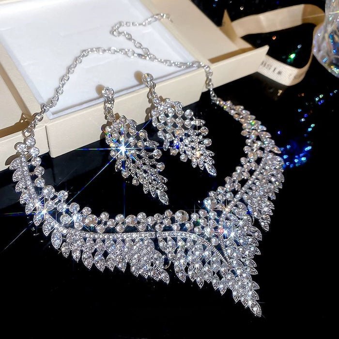 Grote Cascade Crystal bruidssieradenset