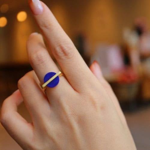 Modernistische Lapis Lazuli-ring