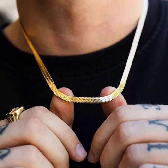 Klassieke unisex ketting met visgraatmotief – 5 mm