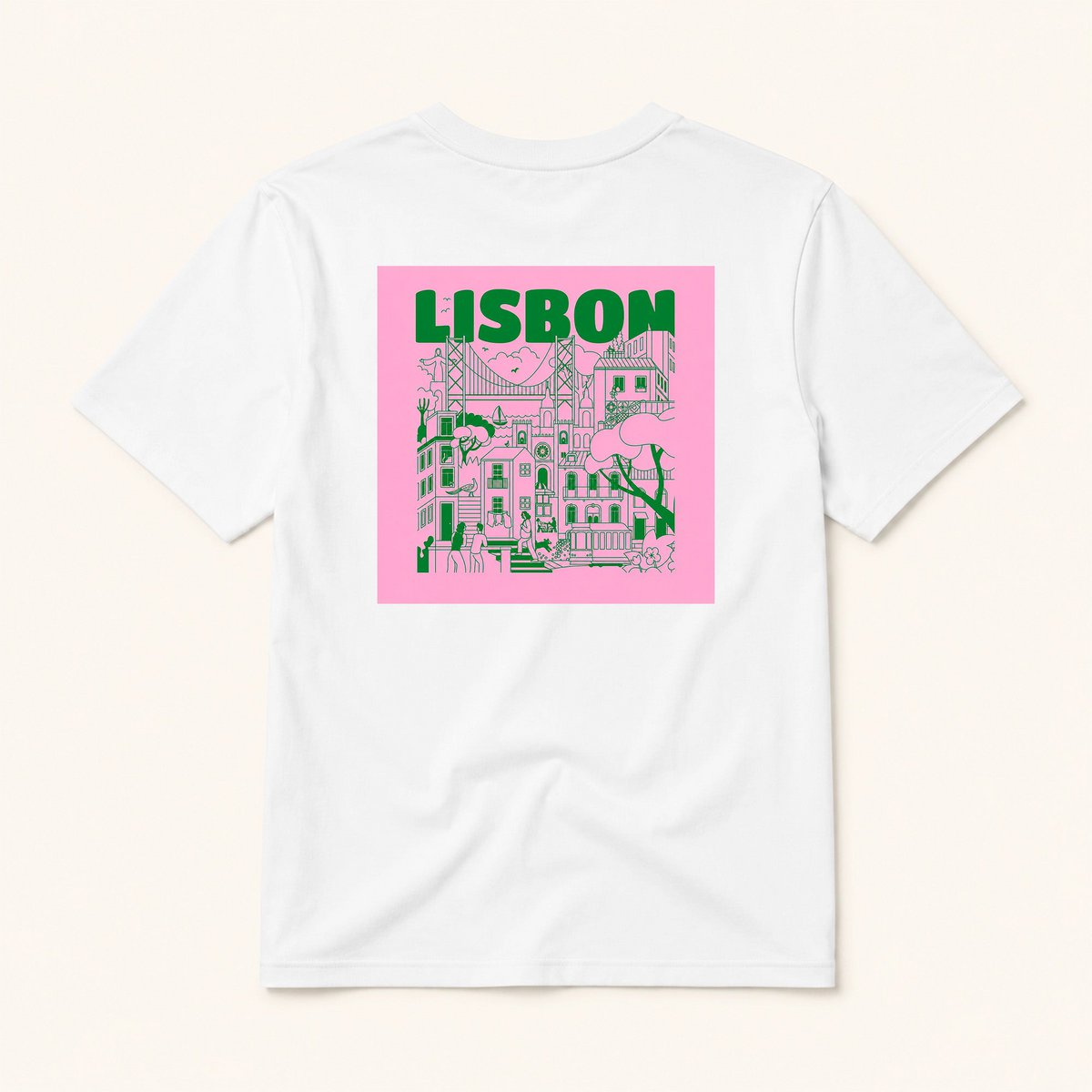 Wit Lissabon T-shirt
